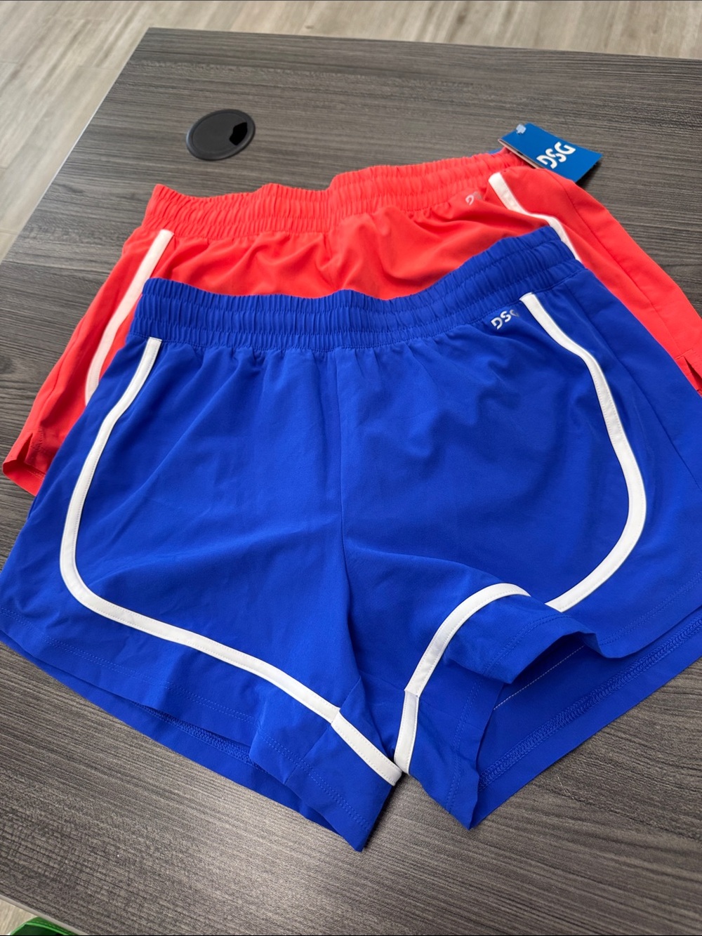 2 each DSG Girls Athletic Shorts size XL